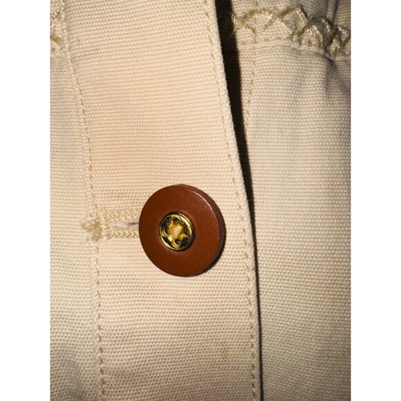 Jones New York Signature Beige Jacket M Cotton/Spandex Structured Old Money Work - Picture 11 of 13